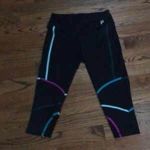 Fula black exercise pants